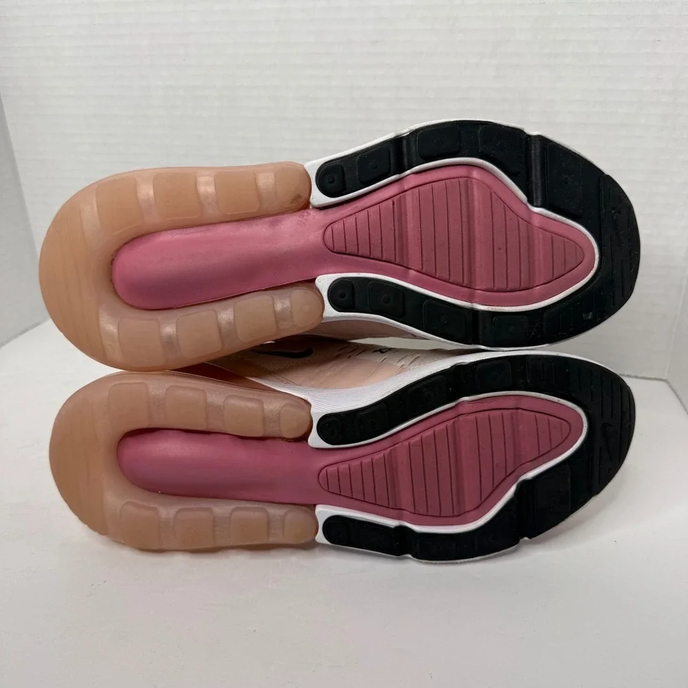 Nike Air Max 270 Sneakers Womens 8.5 Barely Rose Pink AH6789-604 Running Shoes